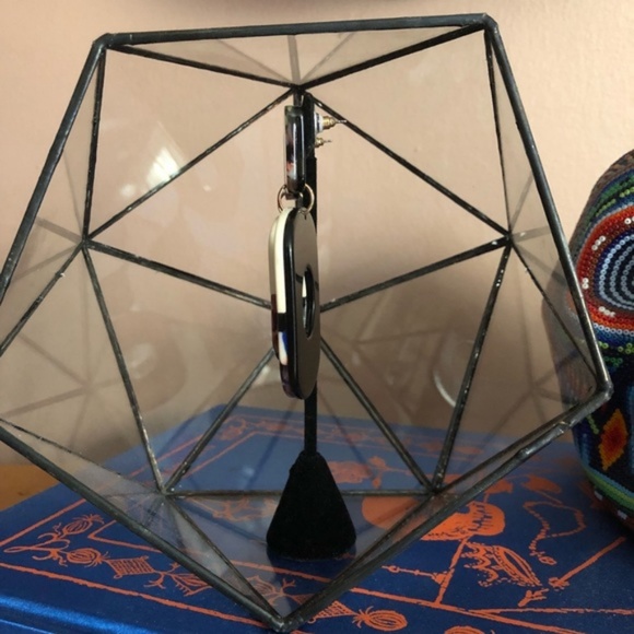 Costume Baldor Half Dip Lucite Acrylic Dangle Drop Color Block Ea - Picture 7 of 8